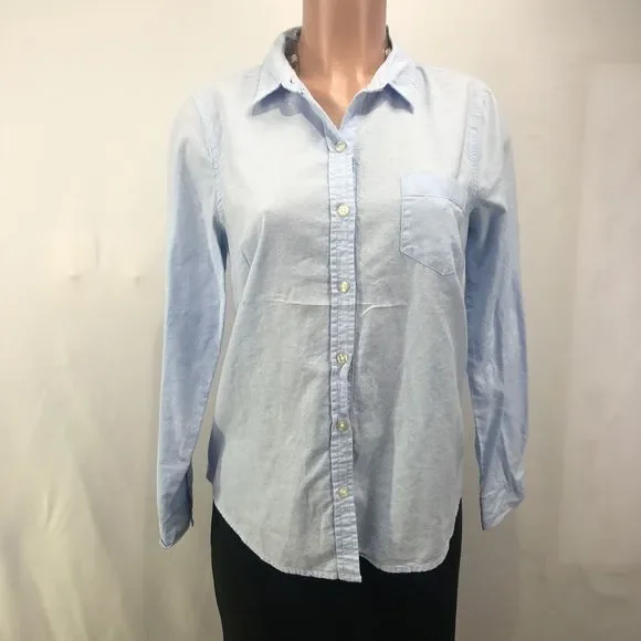 Old Navy Button Up Womens M Blue - Picture 15 of 16